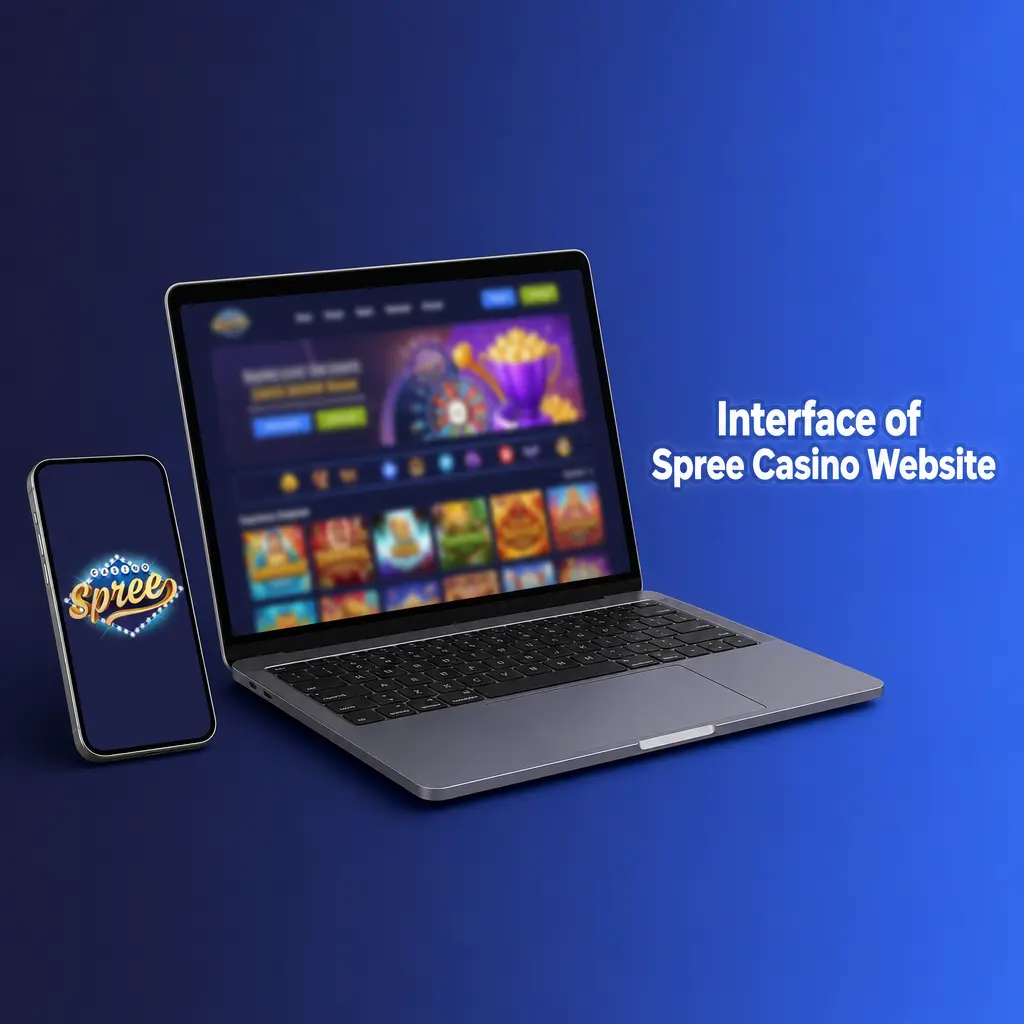 Interface of Spree Casino Website